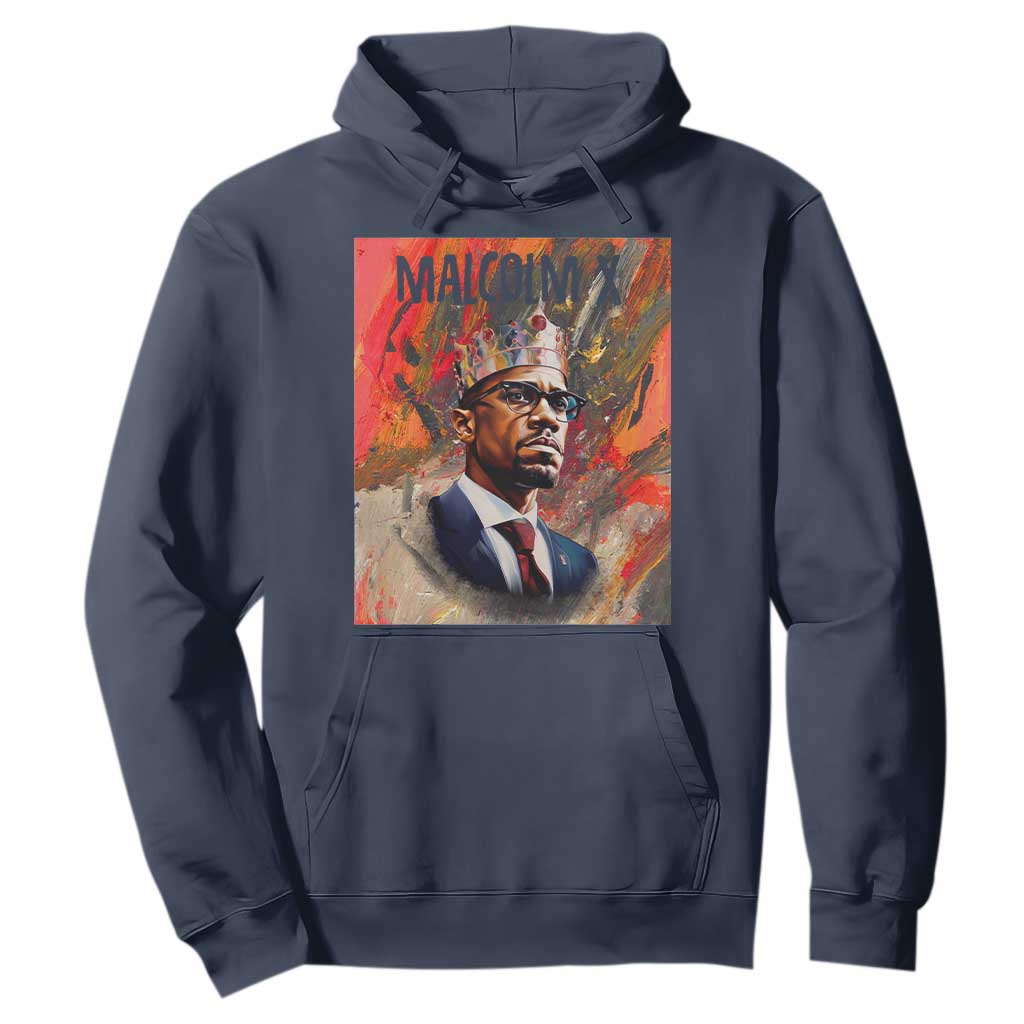 Malcolm X Hoodie King Hip Hop Aesthetic Art Black Civil Rights