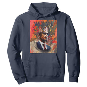 Malcolm X Hoodie King Hip Hop Aesthetic Art Black Civil Rights