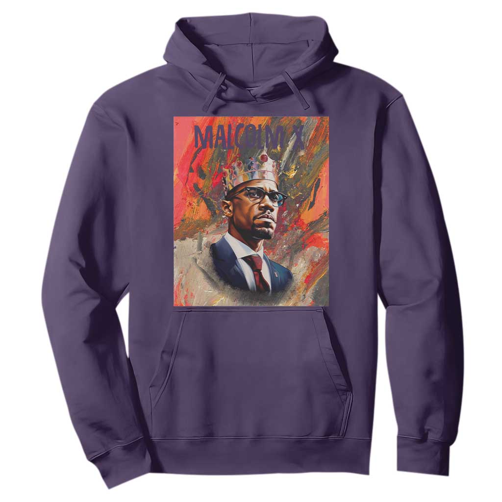Malcolm X Hoodie King Hip Hop Aesthetic Art Black Civil Rights
