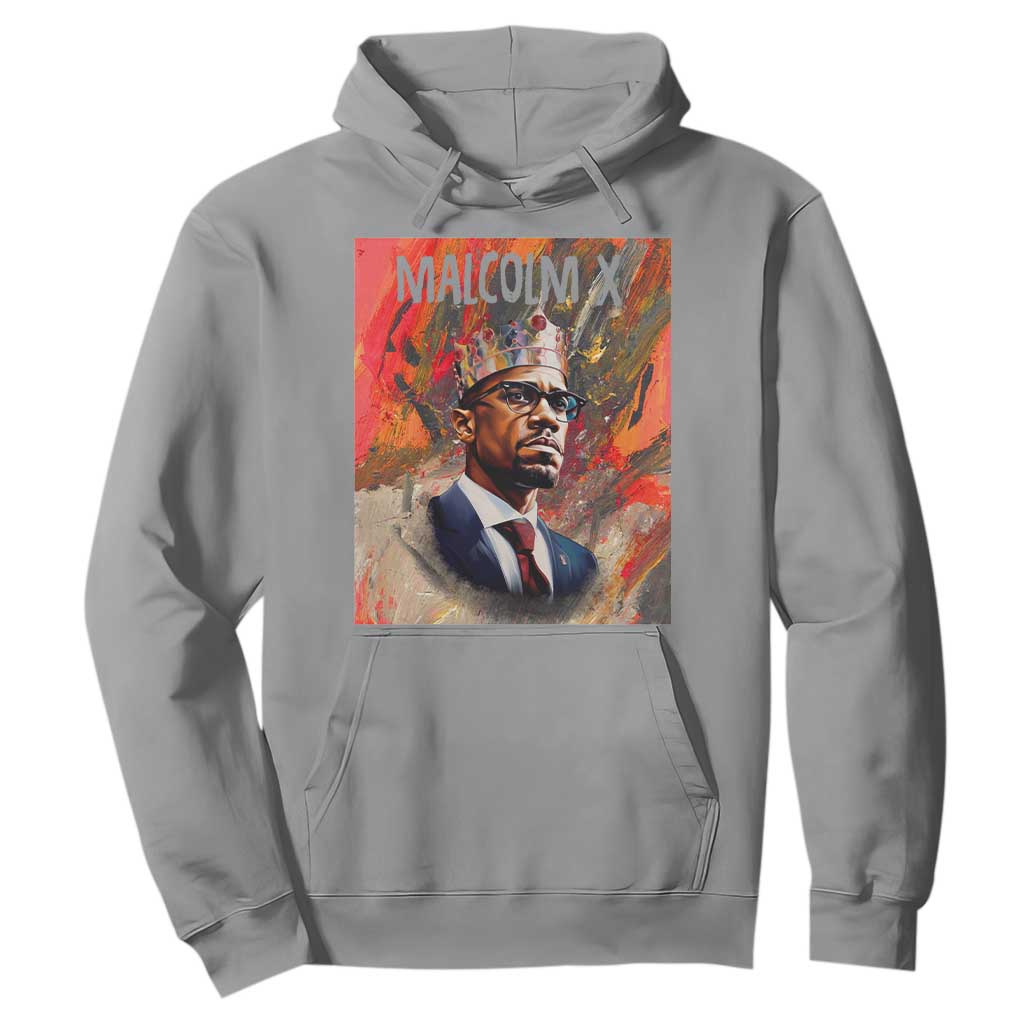 Malcolm X Hoodie King Hip Hop Aesthetic Art Black Civil Rights