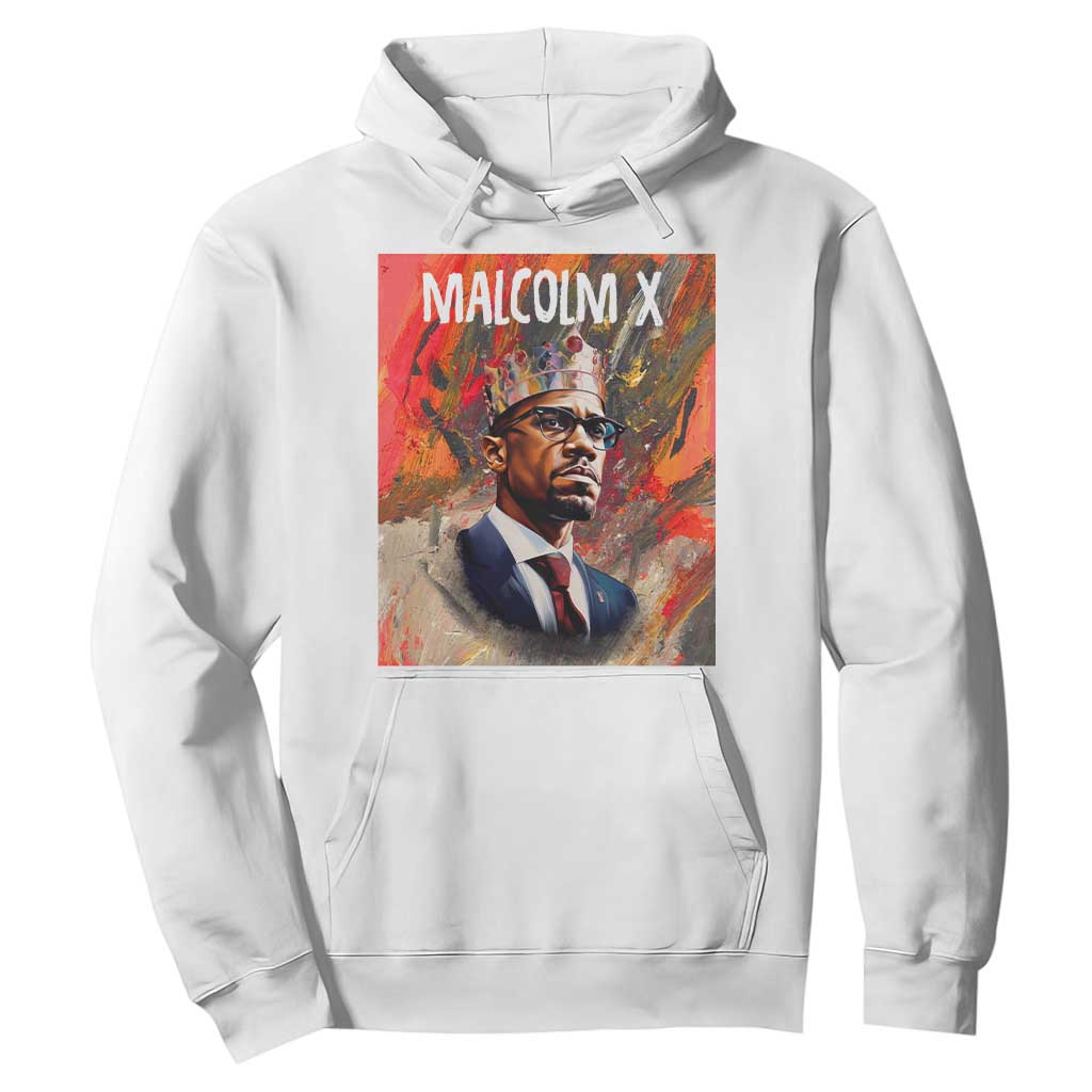 Malcolm X Hoodie King Hip Hop Aesthetic Art Black Civil Rights