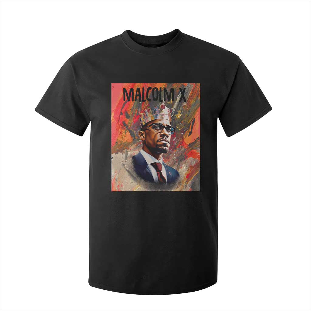 Malcolm X T Shirt For Kid King Hip Hop Aesthetic Art Black Civil Rights