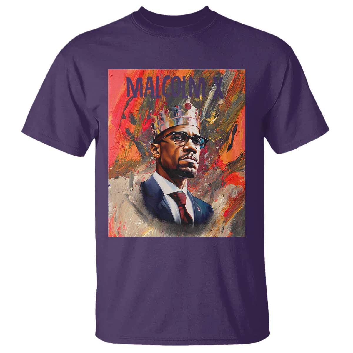 Malcolm X T Shirt King Hip Hop Aesthetic Art Black Civil Rights
