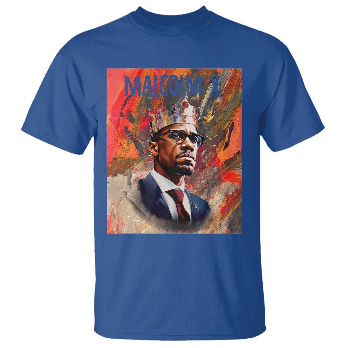 Malcolm X T Shirt King Hip Hop Aesthetic Art Black Civil Rights