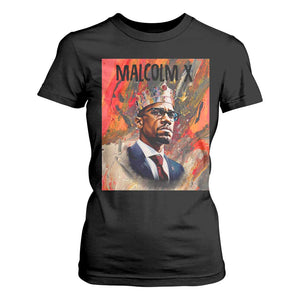 Malcolm X T Shirt For Women King Hip Hop Aesthetic Art Black Civil Rights