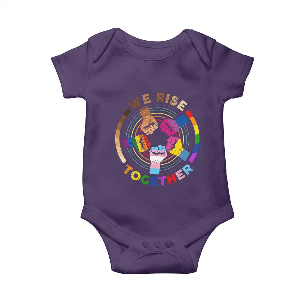 Black History Month Baby Onesie We Rise Together Equality Awesome Melanin LGBT