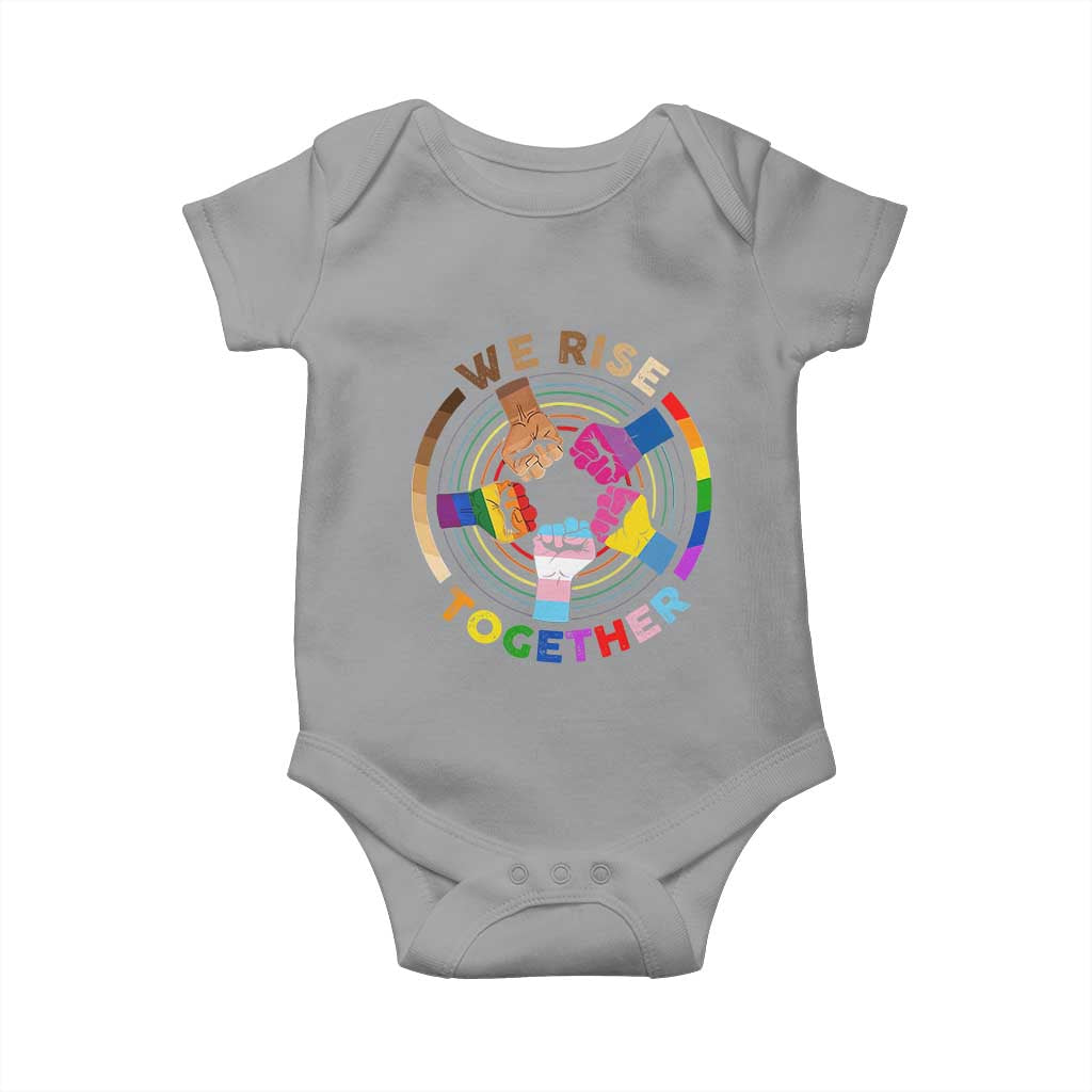 Black History Month Baby Onesie We Rise Together Equality Awesome Melanin LGBT