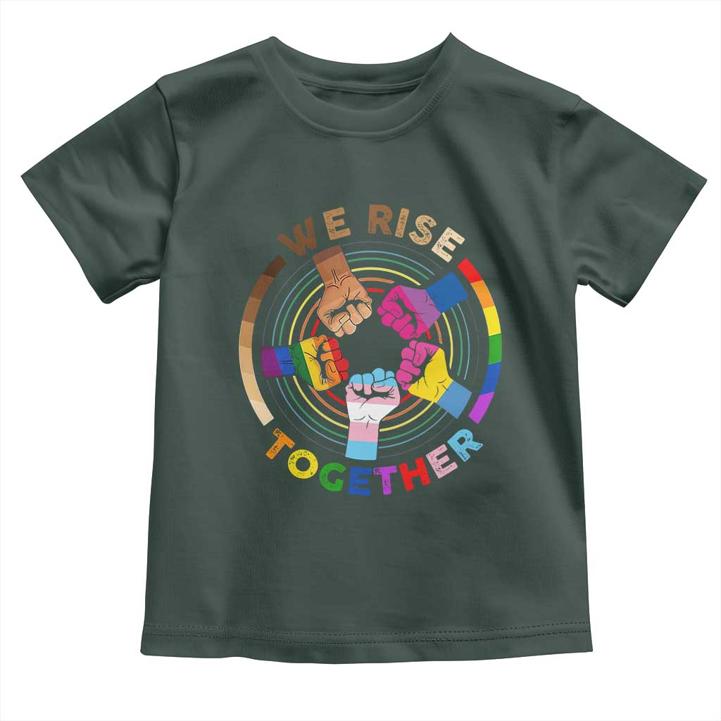 Black History Month Baby Shirt We Rise Together Equality Awesome Melanin LGBT
