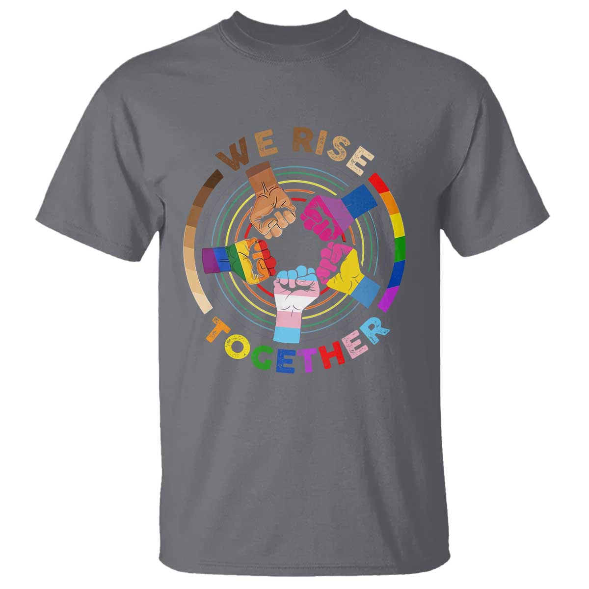 Black History Month T Shirt We Rise Together Equality Awesome Melanin LGBT