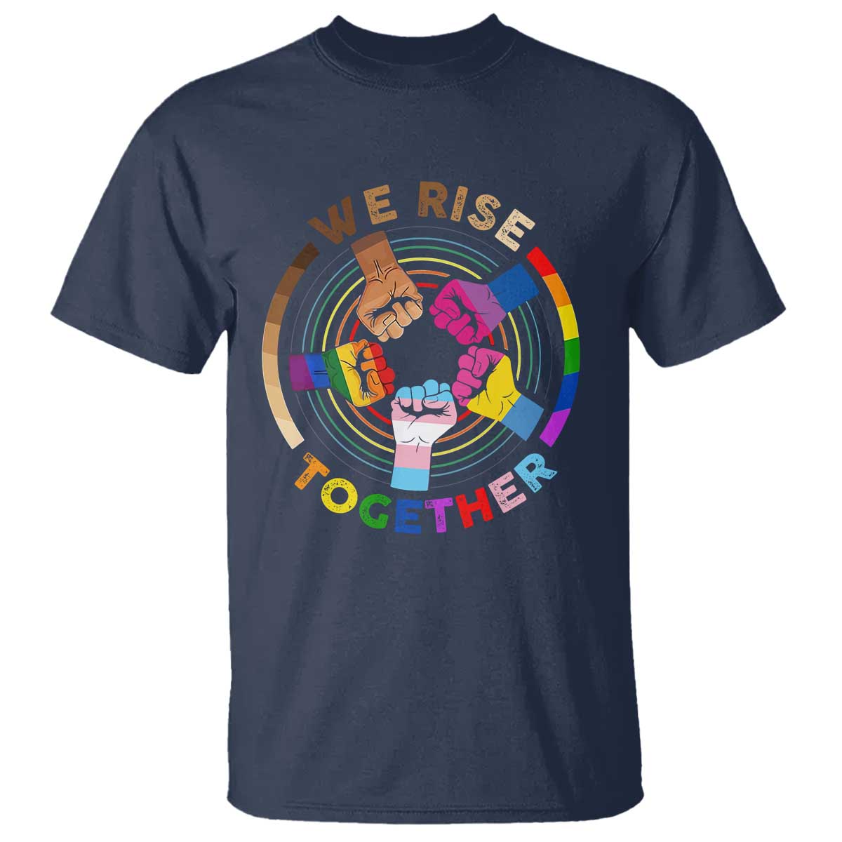 Black History Month T Shirt We Rise Together Equality Awesome Melanin LGBT