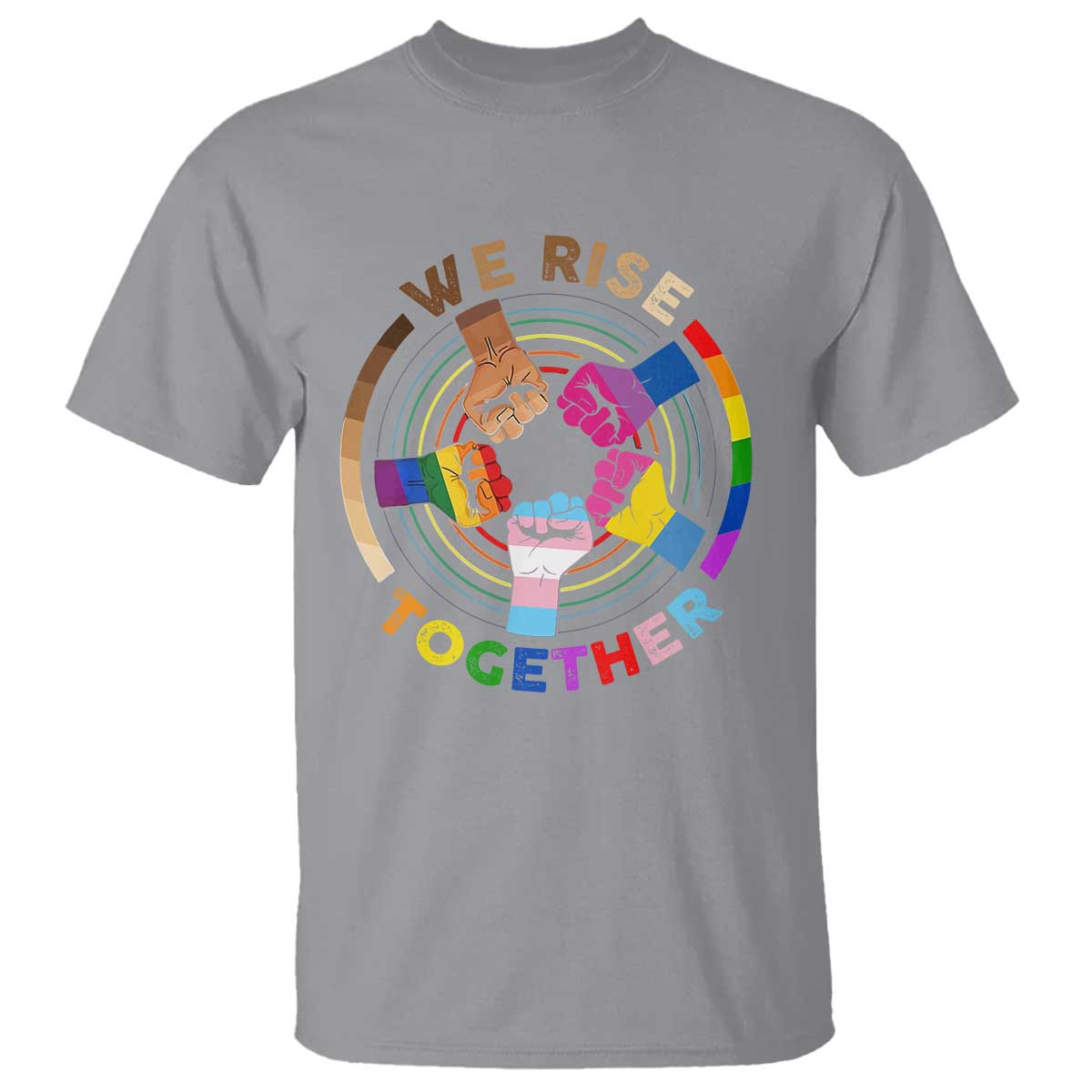 Black History Month T Shirt We Rise Together Equality Awesome Melanin LGBT