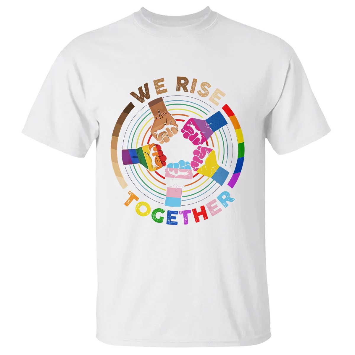 Black History Month T Shirt We Rise Together Equality Awesome Melanin LGBT