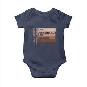 Melanin Pride Baby Onesie Yes I'm Mixed With Black History TS09