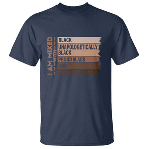 Melanin Pride T Shirt Yes I'm Mixed With Black History TS09