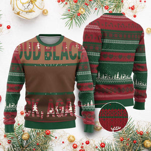 Melanin Pride Ugly Christmas Sweater Yes I'm Mixed With Black History TS09