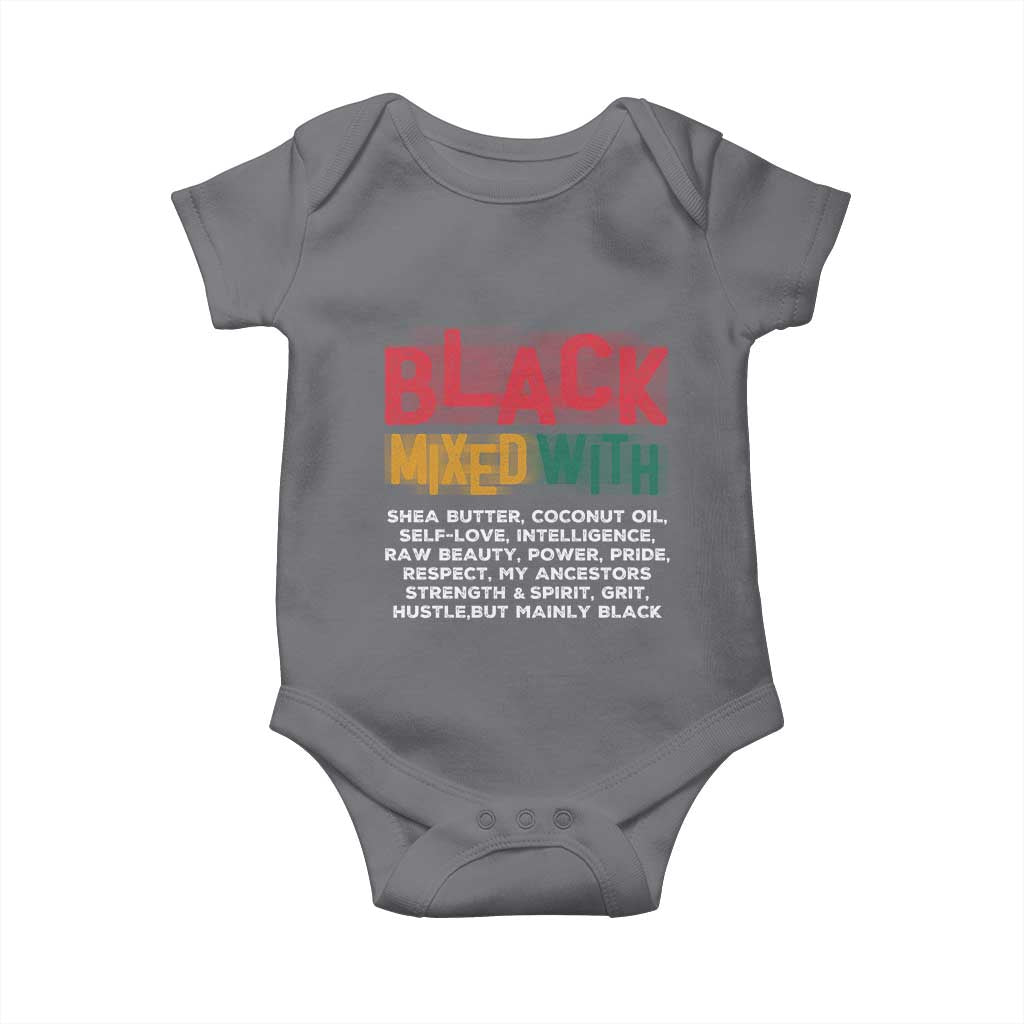 Black Pride Baby Onesie Yes I'm Mixed With Black