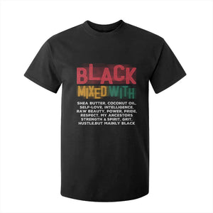 Black Pride T Shirt For Kid Yes I'm Mixed With Black