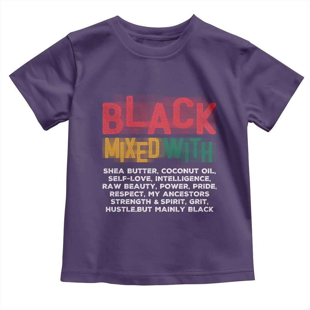 Black Pride Toddler T Shirt Yes I'm Mixed With Black