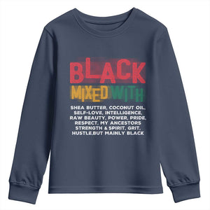 Black Pride Youth Sweatshirt Yes I'm Mixed With Black