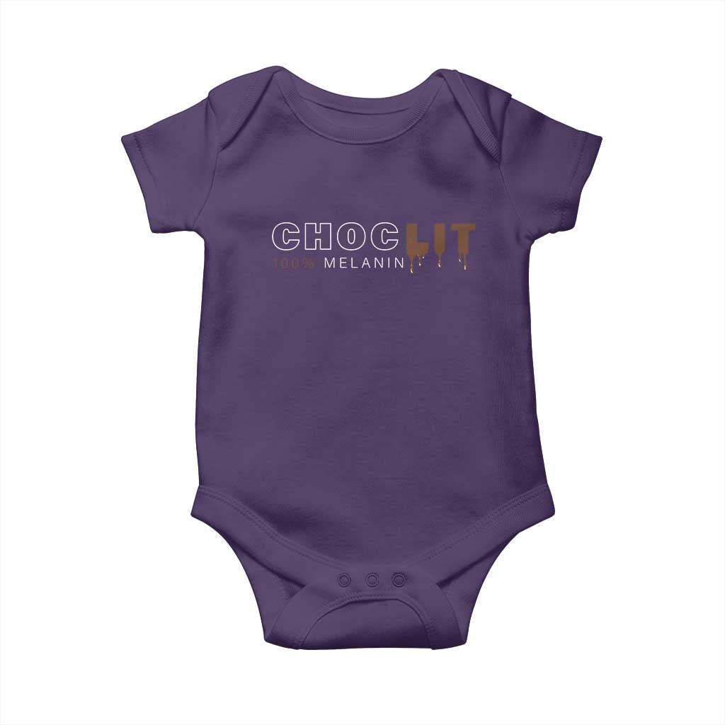 Black Pride Baby Onesie Choclit 100% Melanin African American Afro