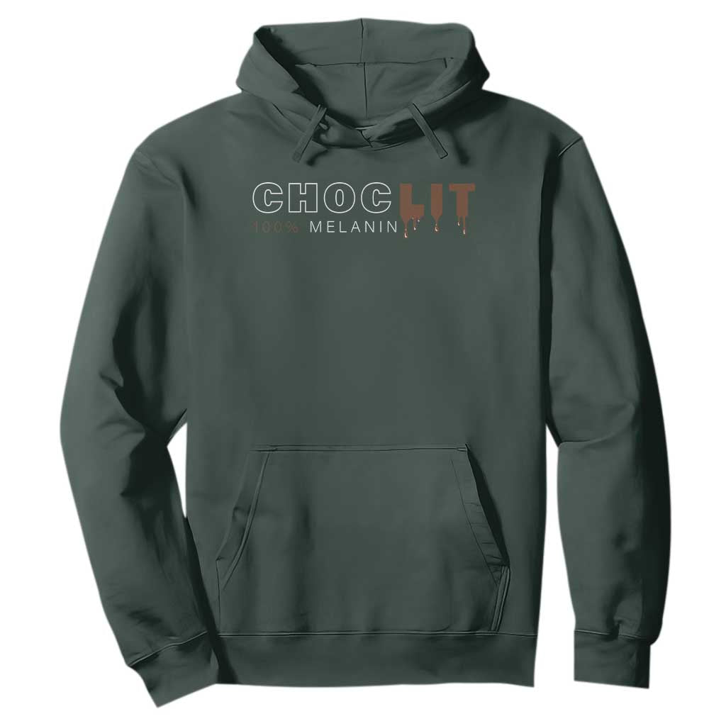 Black Pride Hoodie Choclit 100% Melanin African American Afro
