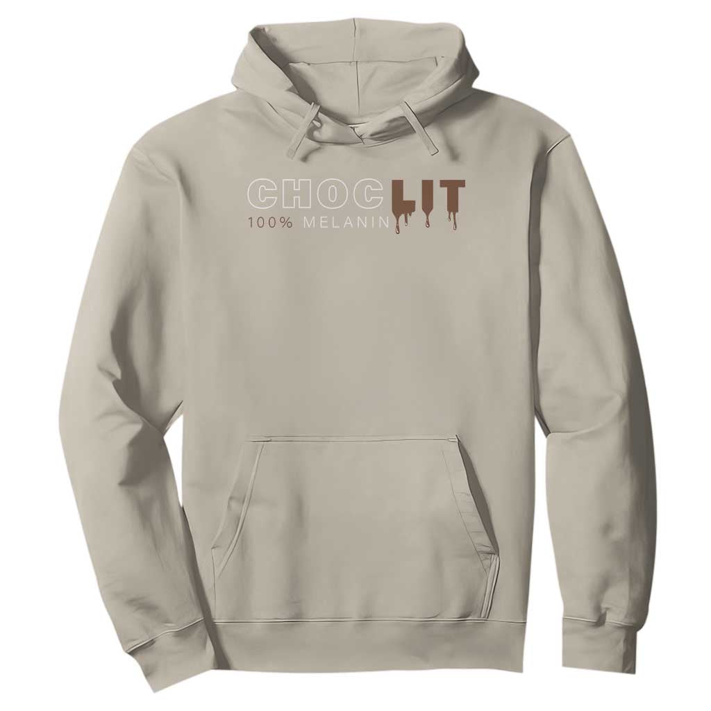 Black Pride Hoodie Choclit 100% Melanin African American Afro