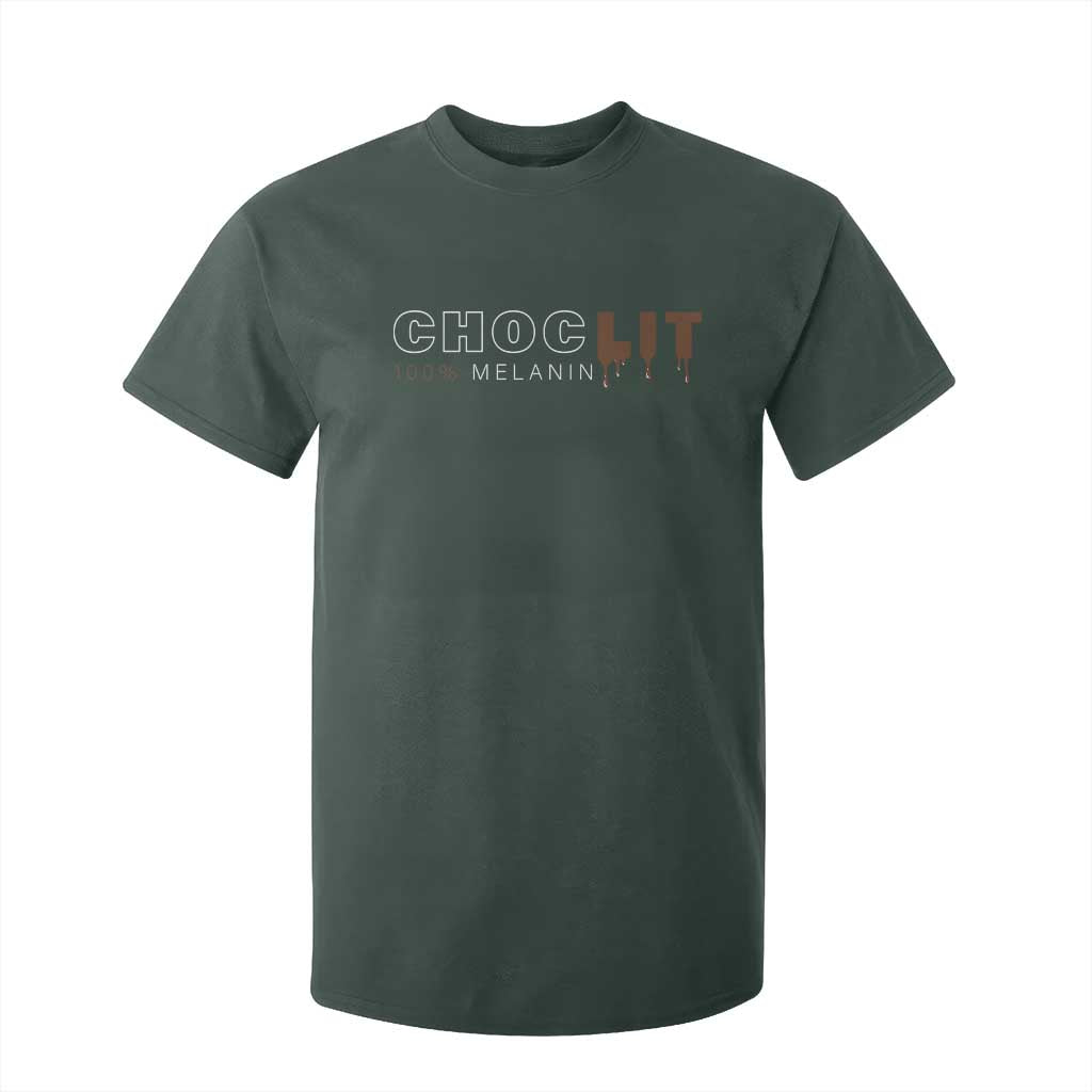 Black Pride T Shirt For Kid Choclit 100% Melanin African American Afro