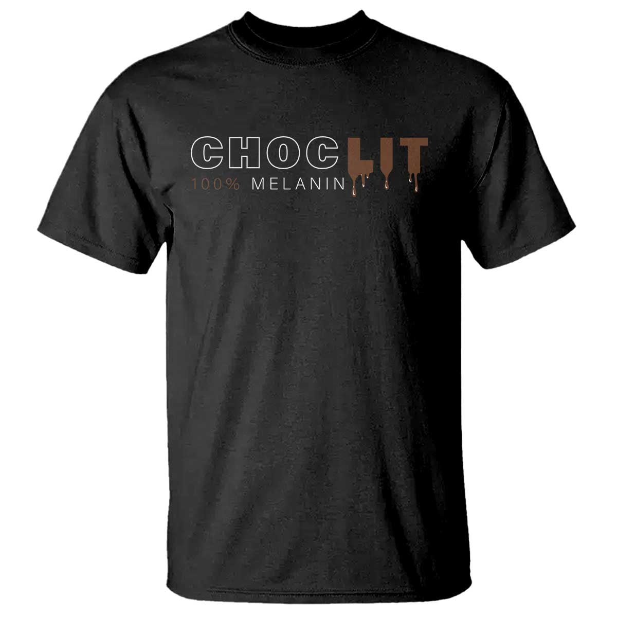 Black Pride T Shirt Choclit 100% Melanin African American Afro