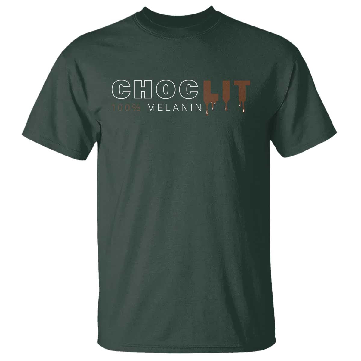 Black Pride T Shirt Choclit 100% Melanin African American Afro
