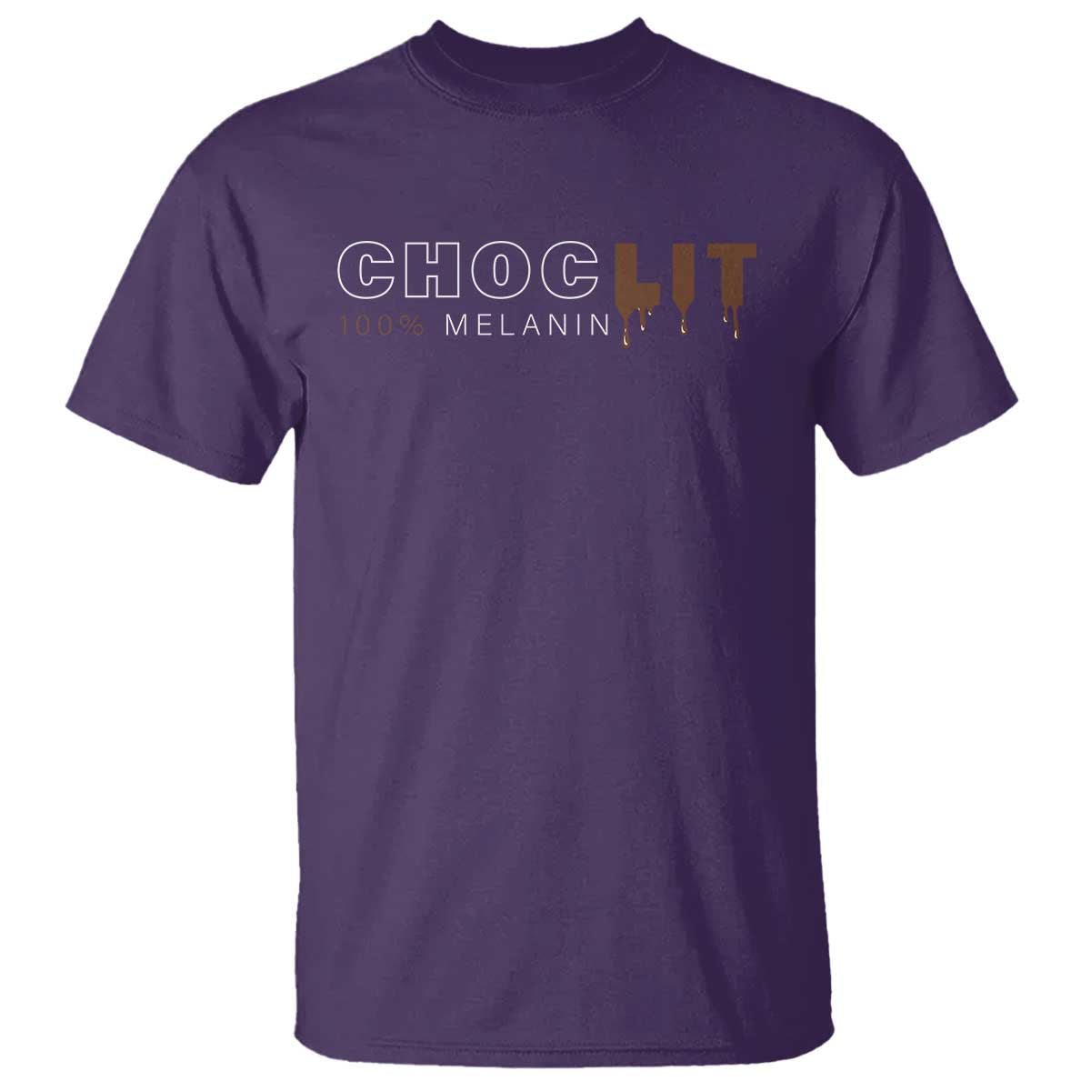 Black Pride T Shirt Choclit 100% Melanin African American Afro