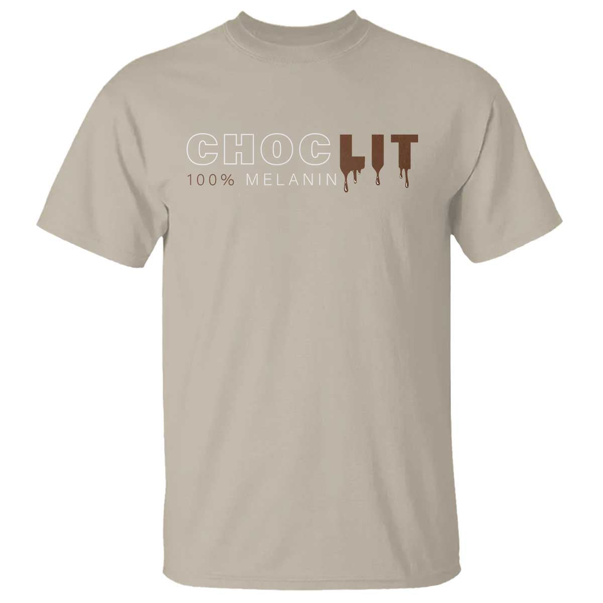 Black Pride T Shirt Choclit 100% Melanin African American Afro