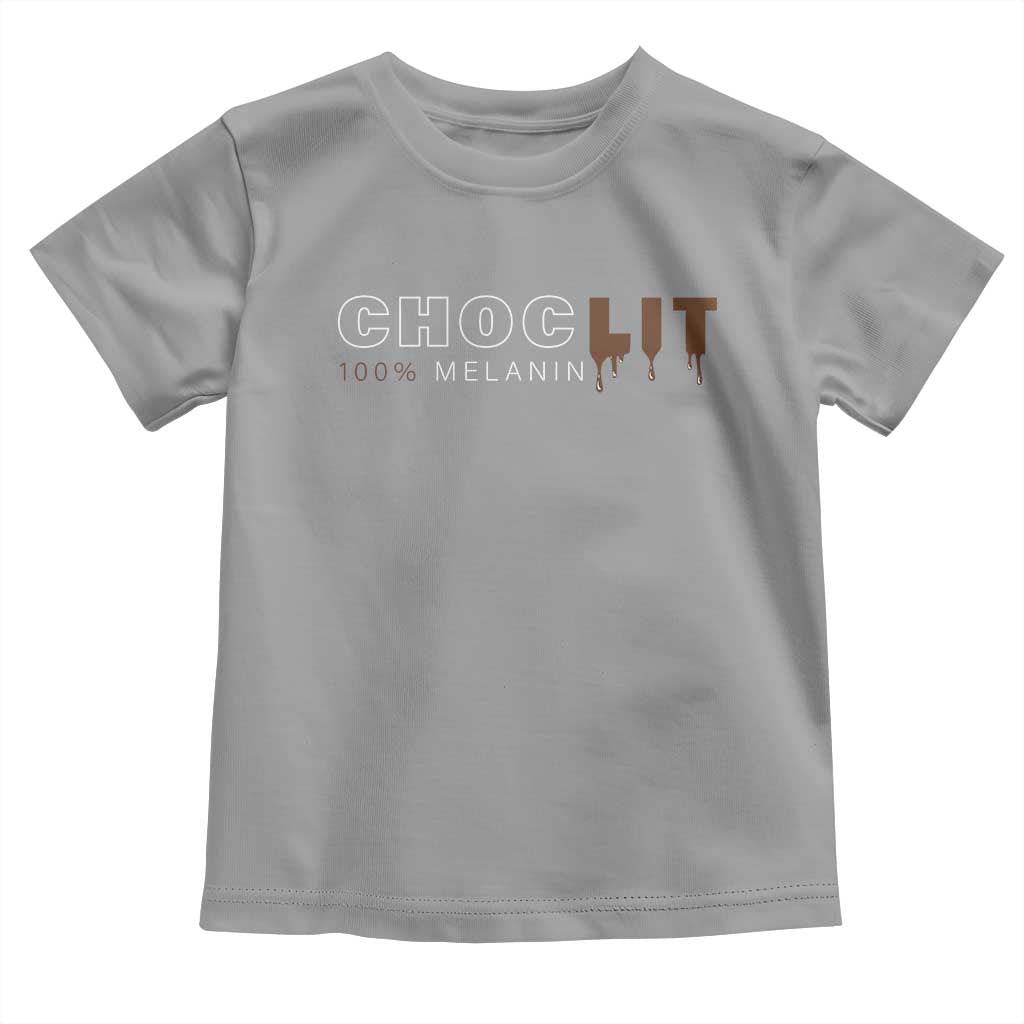 Black Pride Toddler T Shirt Choclit 100% Melanin African American Afro