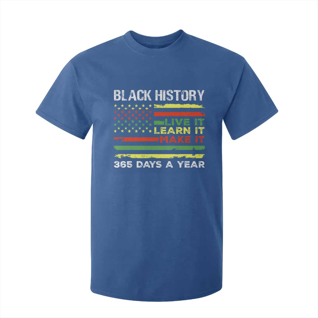 Black History Month T Shirt For Kid Live It Learn It Make It African American