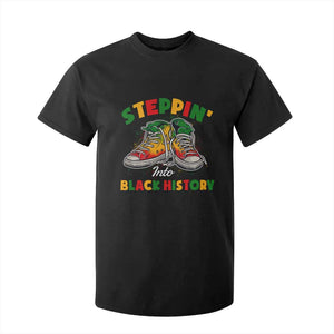 Stepping Into Black History Month T Shirt For Kid