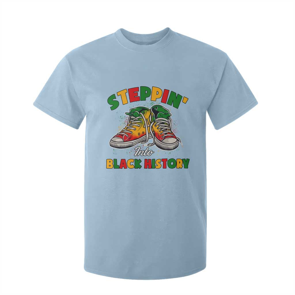 Stepping Into Black History Month T Shirt For Kid