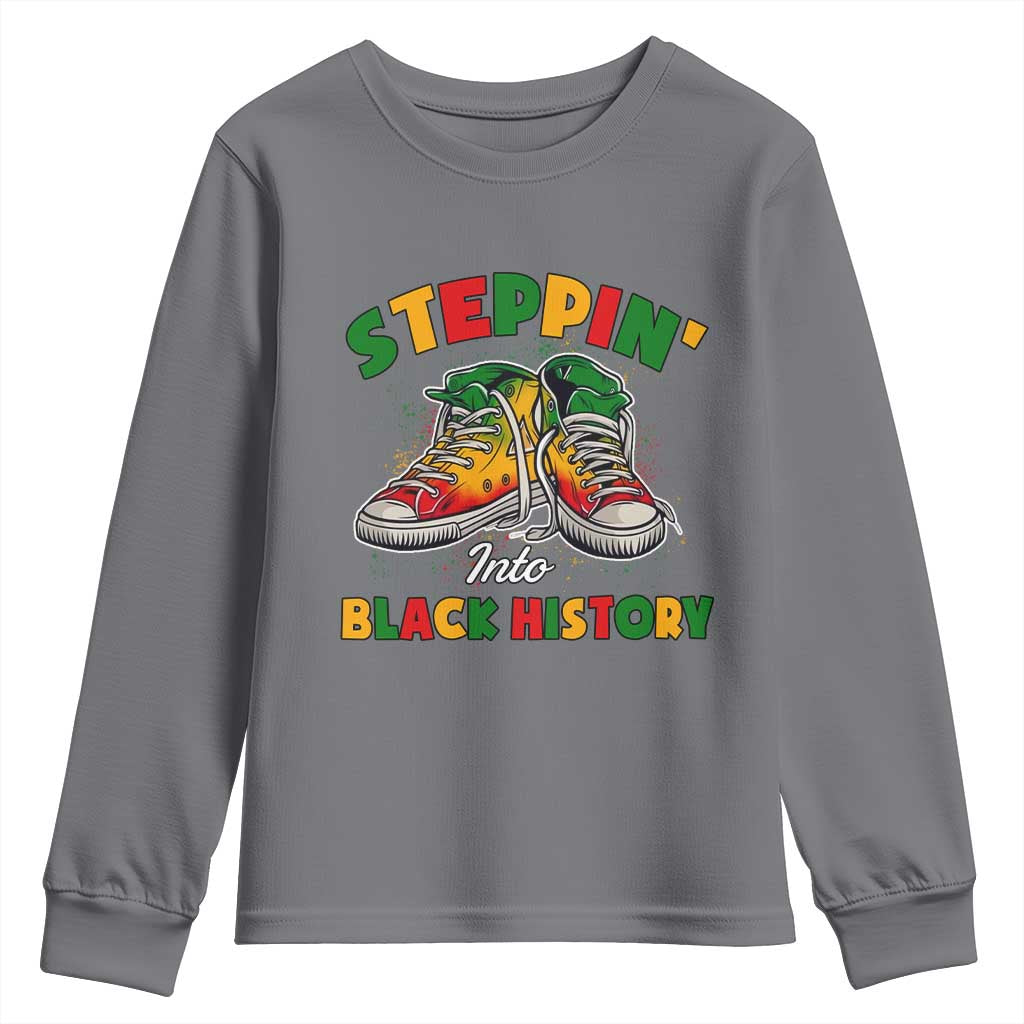 Stepping Into Black History Month Youth Sweatshirt
