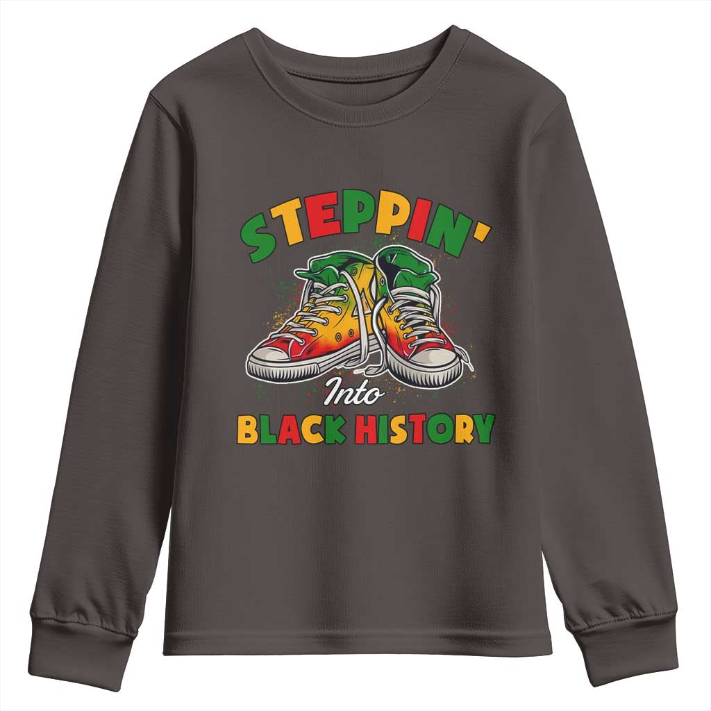 Stepping Into Black History Month Youth Sweatshirt