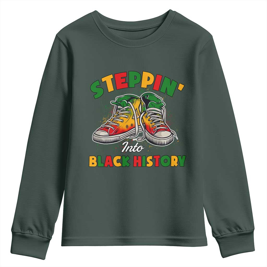 Stepping Into Black History Month Youth Sweatshirt