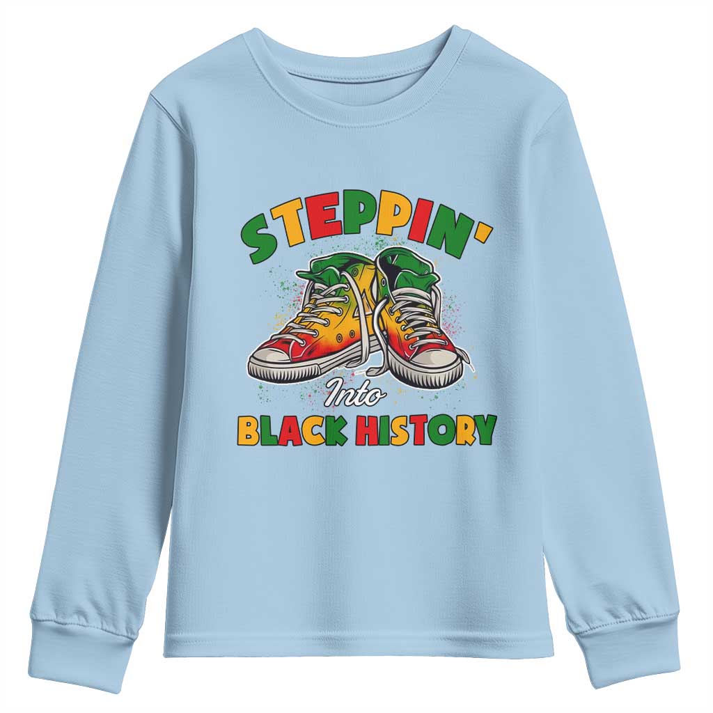 Stepping Into Black History Month Youth Sweatshirt