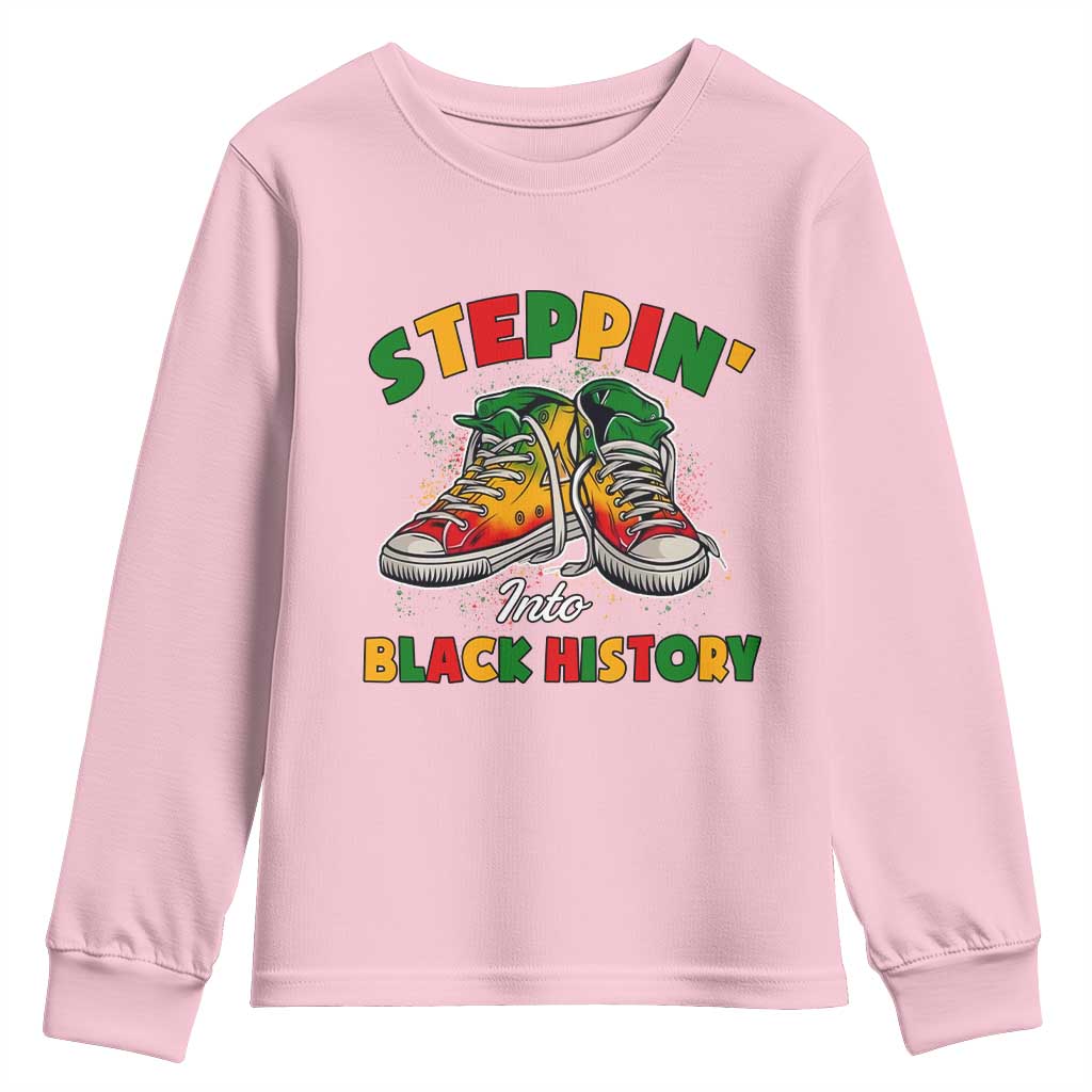 Stepping Into Black History Month Youth Sweatshirt
