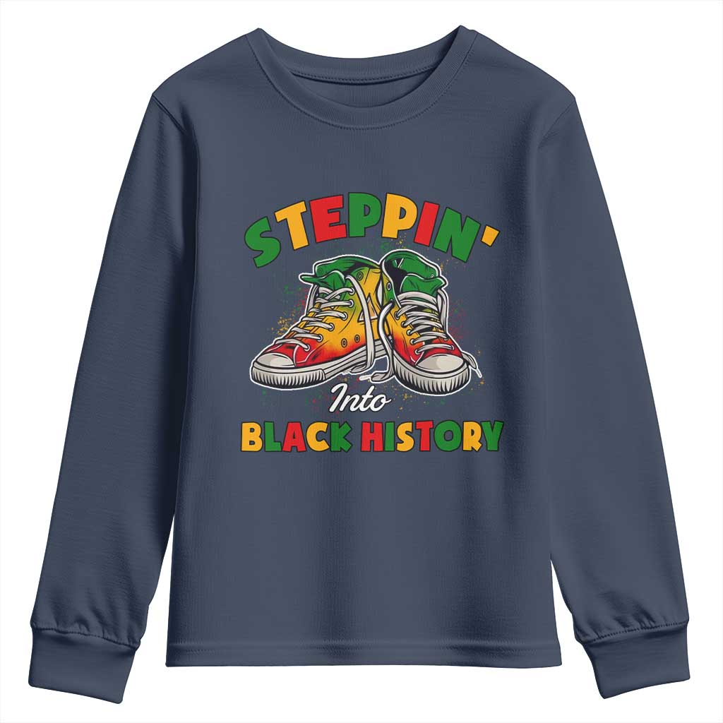 Stepping Into Black History Month Youth Sweatshirt