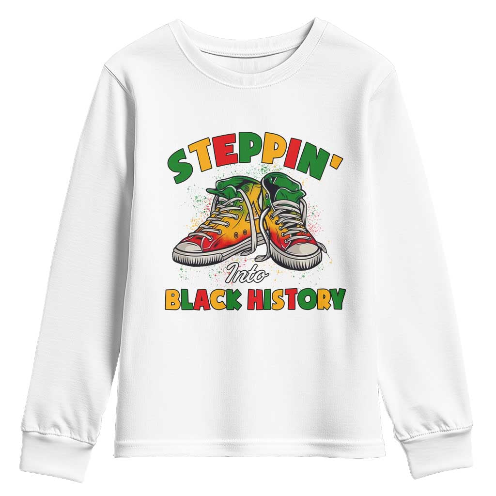 Stepping Into Black History Month Youth Sweatshirt