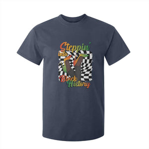 Stepping Into Black History Month T Shirt For Kid African American Women Melanin Pride