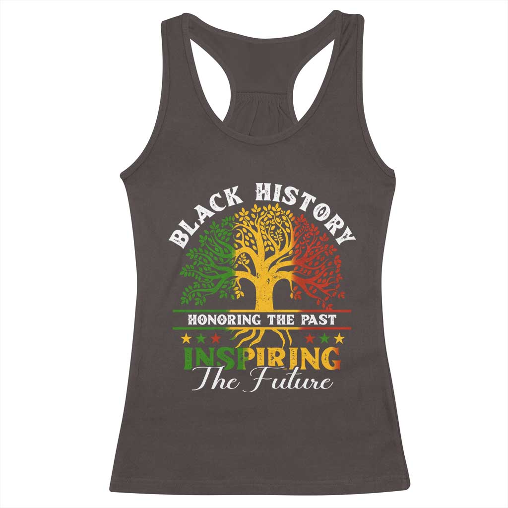 Black History Month Racerback Tank Top Honoring The Past Inspiring The Future
