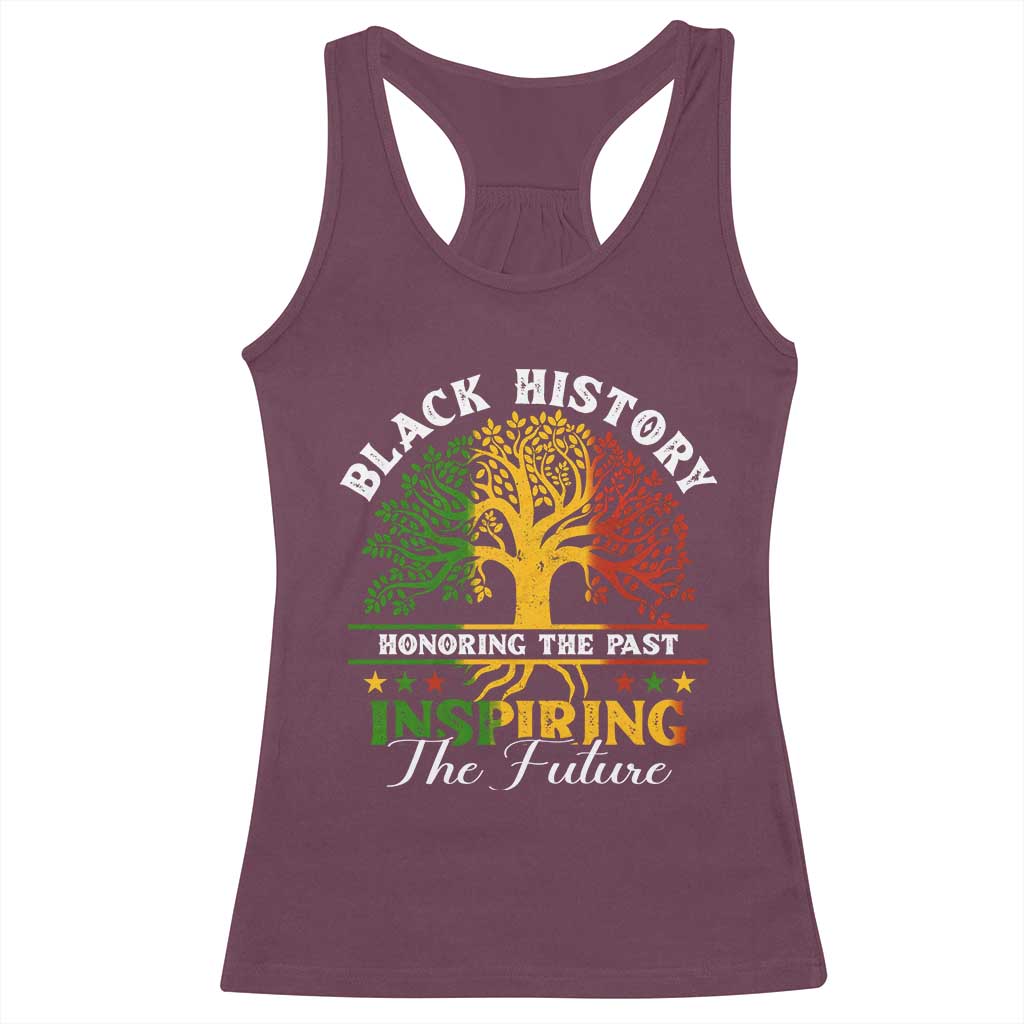 Black History Month Racerback Tank Top Honoring The Past Inspiring The Future