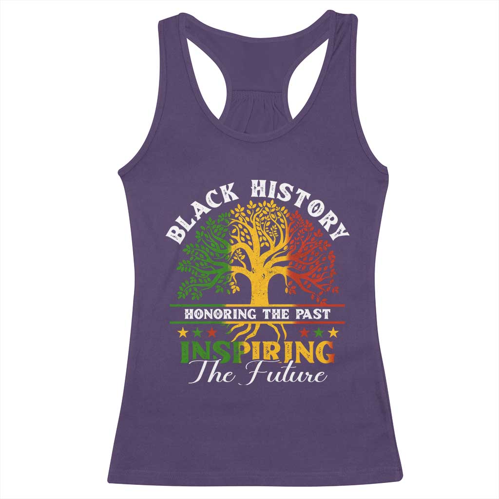 Black History Month Racerback Tank Top Honoring The Past Inspiring The Future