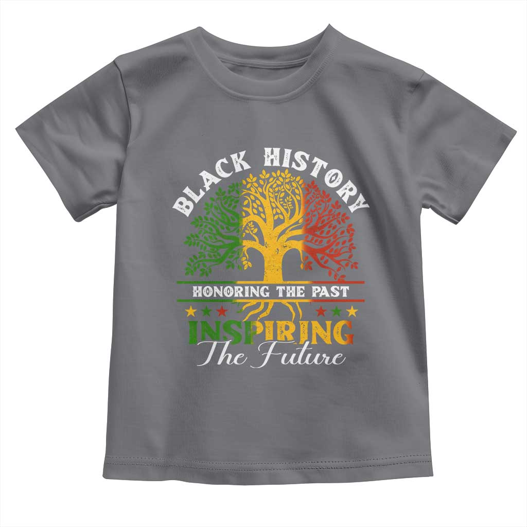 Black History Month Toddler T Shirt Honoring The Past Inspiring The Future