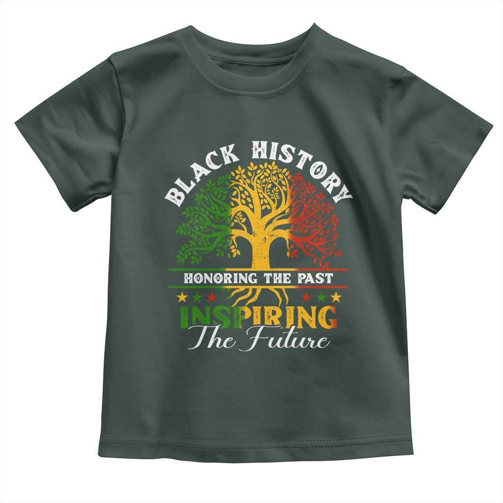 Black History Month Toddler T Shirt Honoring The Past Inspiring The Future