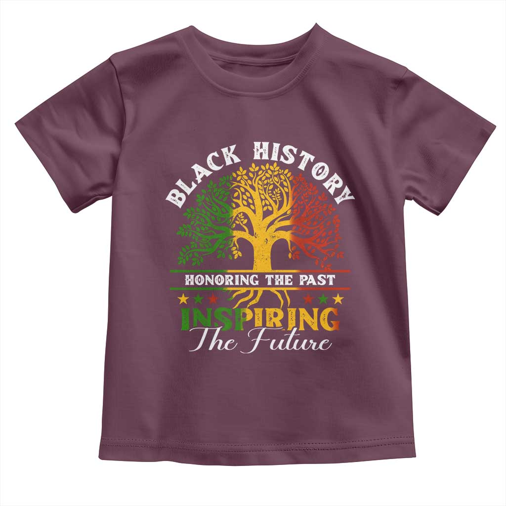 Black History Month Toddler T Shirt Honoring The Past Inspiring The Future