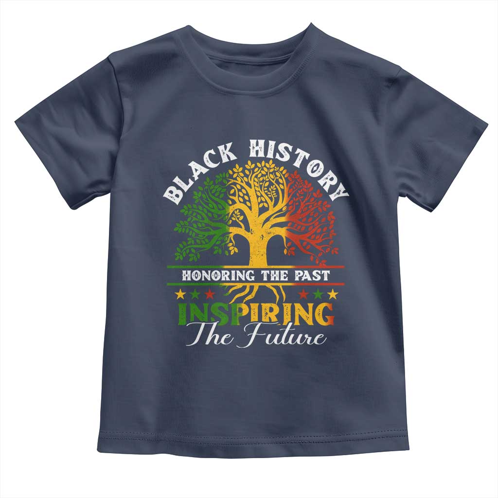 Black History Month Toddler T Shirt Honoring The Past Inspiring The Future